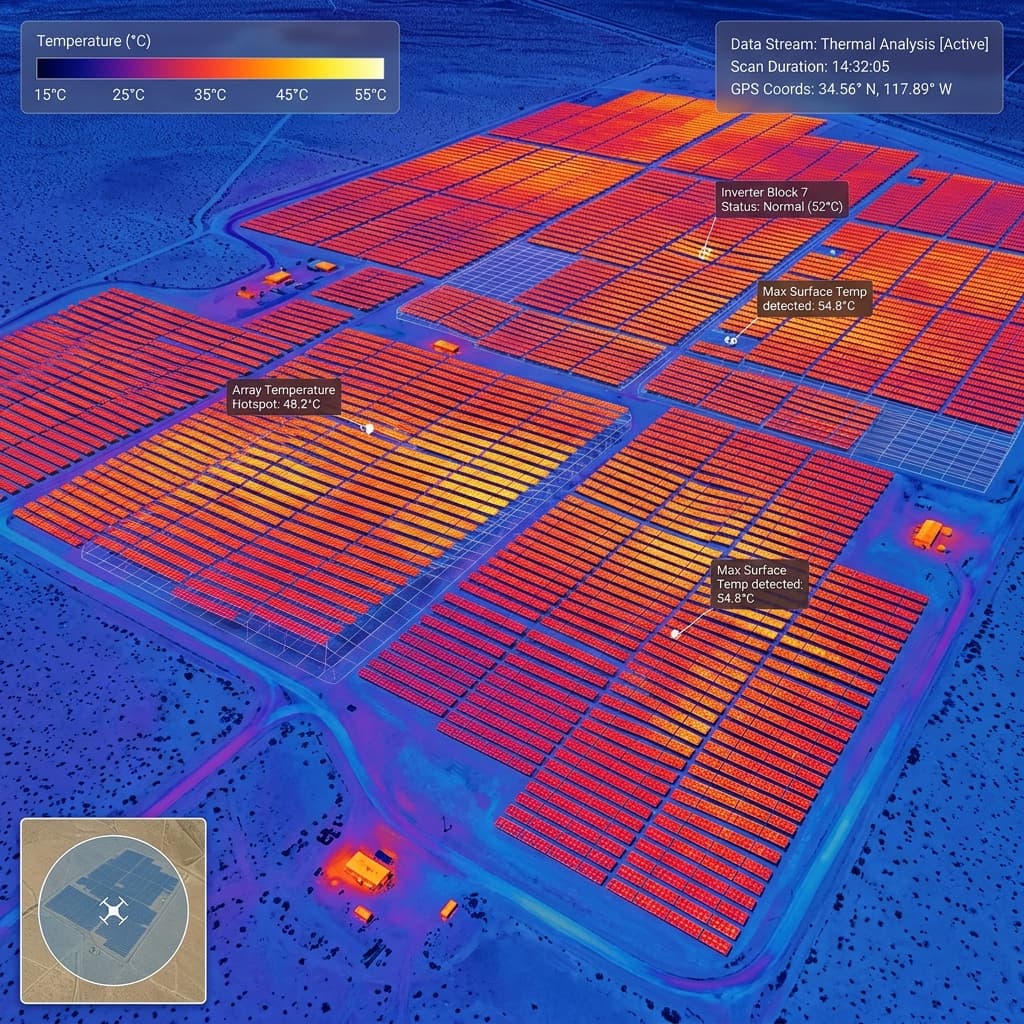 Solar PV Drone Thermographic Inspections | EntireFM