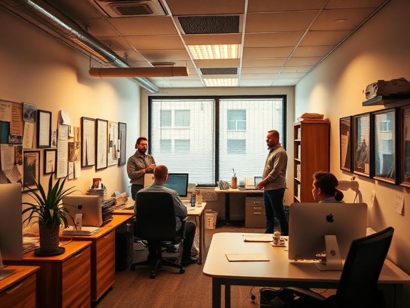 EntireFM early office 2009 - Our humble beginnings